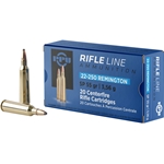 PPU PP22250 Standard Rifle 22-250 Remington 55 GR Soft Point 20 Bx/ 10 Cs