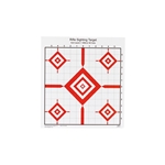 Action Target, SI-13, Advanced Rifle Sighting Target, 1.047 Inch Grid Pattern, Black/Red, 14"x15"