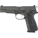 FN 66100256 High Power 9mm Luger 17+1 4.70" Black Target Crown Steel Barre, Black PVD Serrated Slide, Matte Black Steel Frame w/Beavertail, Black Polymer Grips Ambidextrous