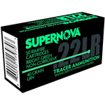 Supernova PMSN22LRG Green Tracer Non-Corrosive 22LR 40gr Lead Round Nose 50 Per Box/100 Case