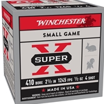 Winchester Ammo X414 Super X Heavy Game Load High Brass 410Gauge 2.50" 1/2oz 4Shot 25 Per Box