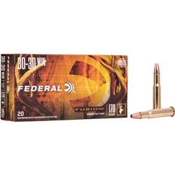 Federal F3030FS2 Fusion  30-30 Winchester 170 GR Fusion Soft Point 20 Bx/ 10 Cs