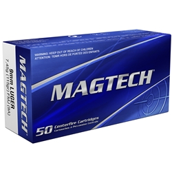 Magtech 9A Sport Shooting 9mm Luger 115 GR Full Metal Jacket 50 Bx/ 20 Cs