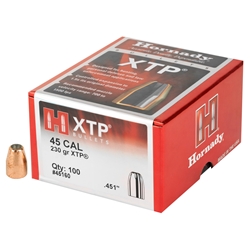Hornady 45160 XTP   45 Caliber .451 230 GR Hollow Point 100 Box