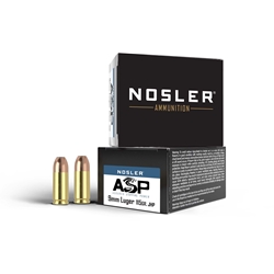 Nosler 51285 Match Grade Handgun 9mm Luger 115 GR JHP 20 Bx/ 20 Cs