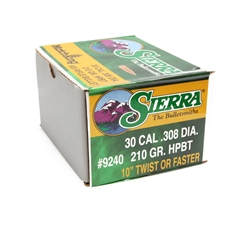 Sierra 9240 30 Cal 210gr Hpbt Match