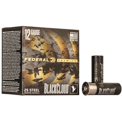 Federal PWBX142BB Black Cloud FS Steel 12 Gauge 3" 1 1/4 oz BB Shot 25 Bx