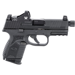 FN 66100802 509 Compact Tactical 9mm Luger 3.70" TB 12+1,24+1 Black Polymer Frame Black Steel Slide Black Interchangeable Backstrap Grip Includes Vortex Viper Red Dot & 2 Mags