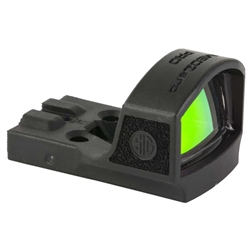 Sig Sauer, ROMEO Zero, Pro, Red Dot, 3 MOA Dot, 8 Daylight Illumination Settings, 20,000 Hours of Battery Life, 30mm Objective Lens, Steel Shroud, Black