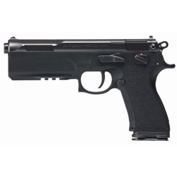 FK Brno US FKPSDFS75 PSD 7.5 FK 16+1 5.30" Tilting Steel Barrel, Polymer Frame w/Picatinny Accessory Rail, Dark Gray Nitride Optic Cut Steel Slide w/Front Serrations, Textured Black Polymer Grip