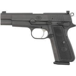 FN 66100256 High Power 9mm Luger 17+1 4.70" Black Target Crown Steel Barre, Black PVD Serrated Slide, Matte Black Steel Frame w/Beavertail, Black Polymer Grips Ambidextrous