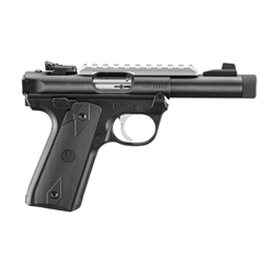 RUGER MKIV 22/45 BLK 22LR 4.4" TB
40190 | SILVER RAIL & TRIGGER