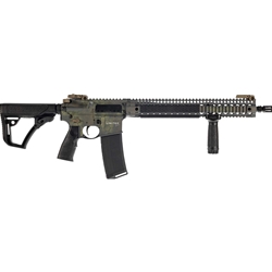 Daniel Defense DLRLIMSER-002 DDM4 V9 5.56 NATO 32+1 16" Crocodile Rattlecan Threaded Barrel, Crocodile Rattlecan Picatinny Rail Aluminum Receiver, DD Buttstock Black Polymer Stock, Black Polymer Grip