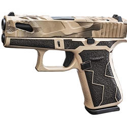 Glock PX4350204FRMOSNBRKUPF G43X MOS Slim Sub-Compact Frame 9mm Luger 10+1 3.41" Black GMB Barrel, Tan/Black Breakup Pattern MOS Cut/Serrated Steel Slide, Tan/Black Cerakote Polymer Frame, Black Textured Polymer Grip, Ambidextrous