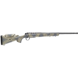 Bergara Rifles B14S805 B-14 Wilderness Sierra 6 Creedmoor 4+1 20" Sniper Gray Cerakote #5 Fluted Threaded Barrel, Sniper Gray Cerakote Steel Receiver, Wilderness Camo w/Black Webbing Fixed w/SoftTouch Synthetic Stock