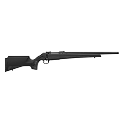 CZ-USA 07422 600+ Alpha 270 Win 5+1 20" Black Nitride Threaded Barrel, Black Nitride Aluminum Receiver w/Weaver Rail, Black Soft Touch Fixed Polymer Stock