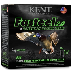 Kent Cartridge K123FS321 Fasteel 2.0 12 Gauge 3" 1 1/8 oz 1 Shot 25 Per Box